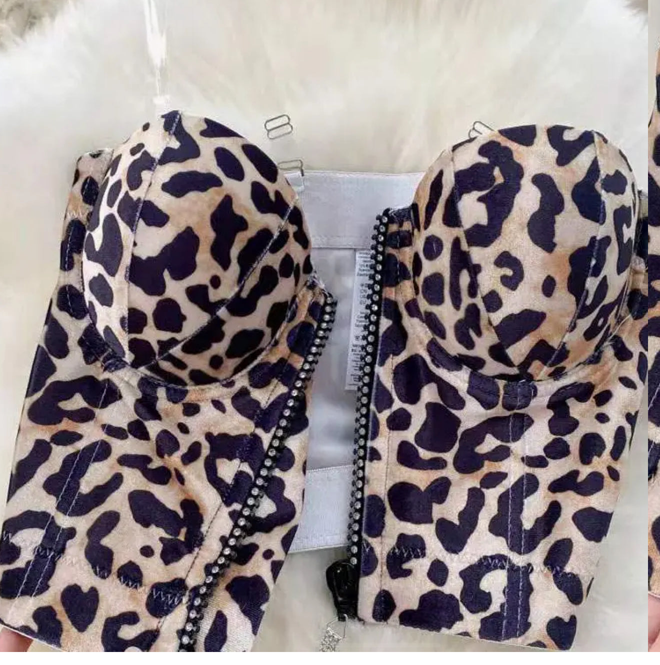 Strapless Leopard Print Top